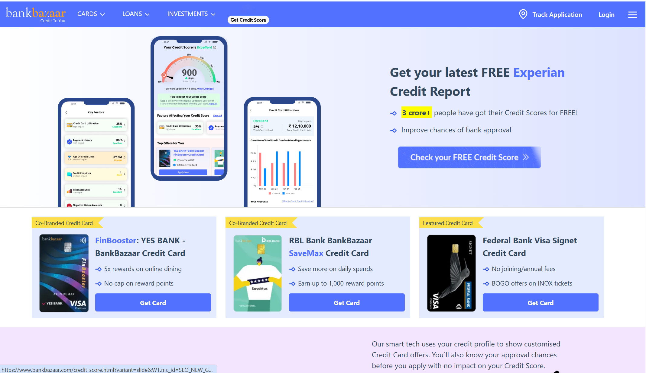BankBazaar financial comparison