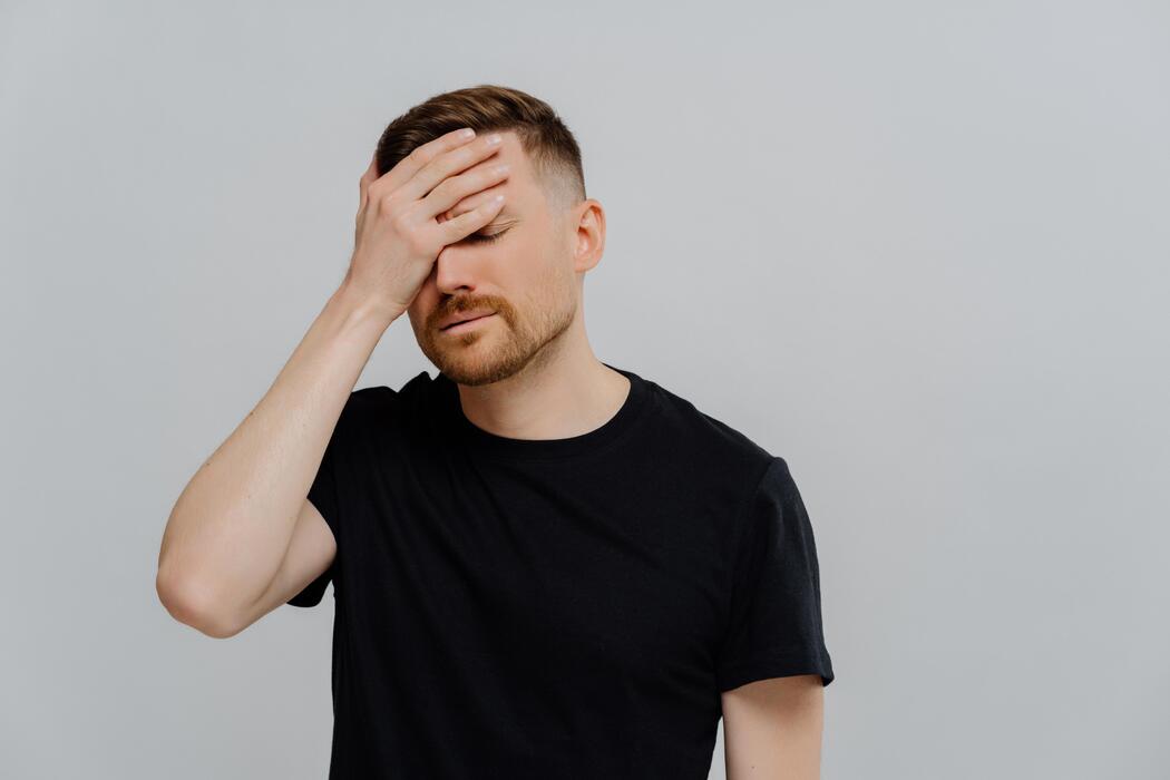 Disappointed Man Feeling Upset