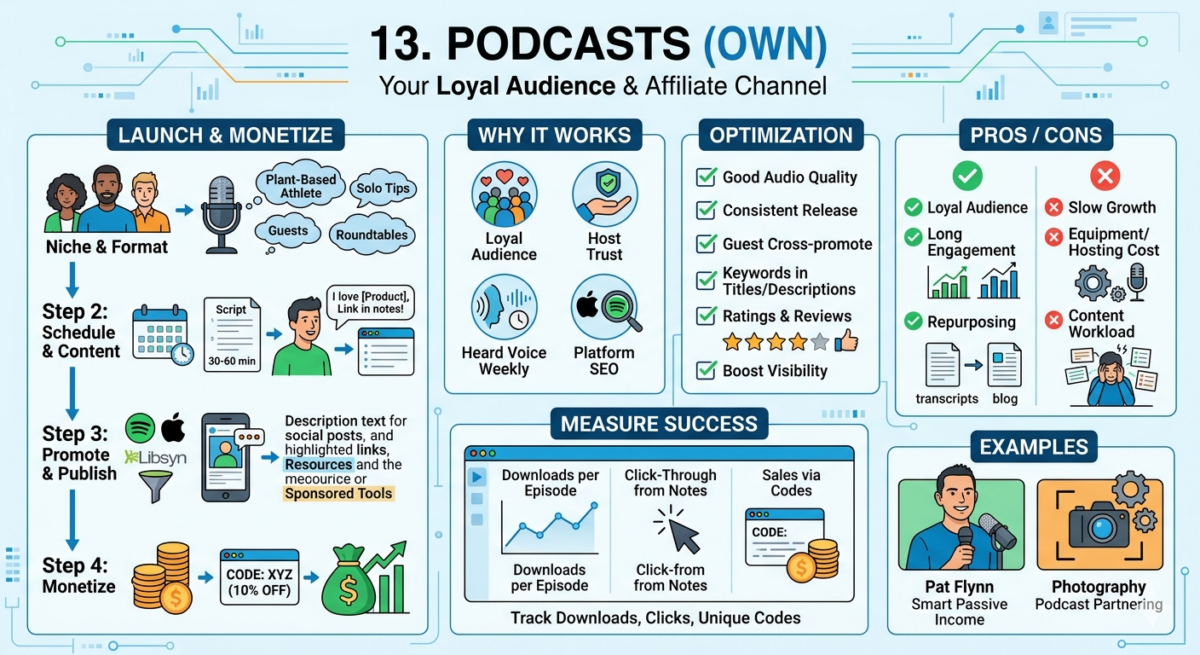 Podcast creation and distribution