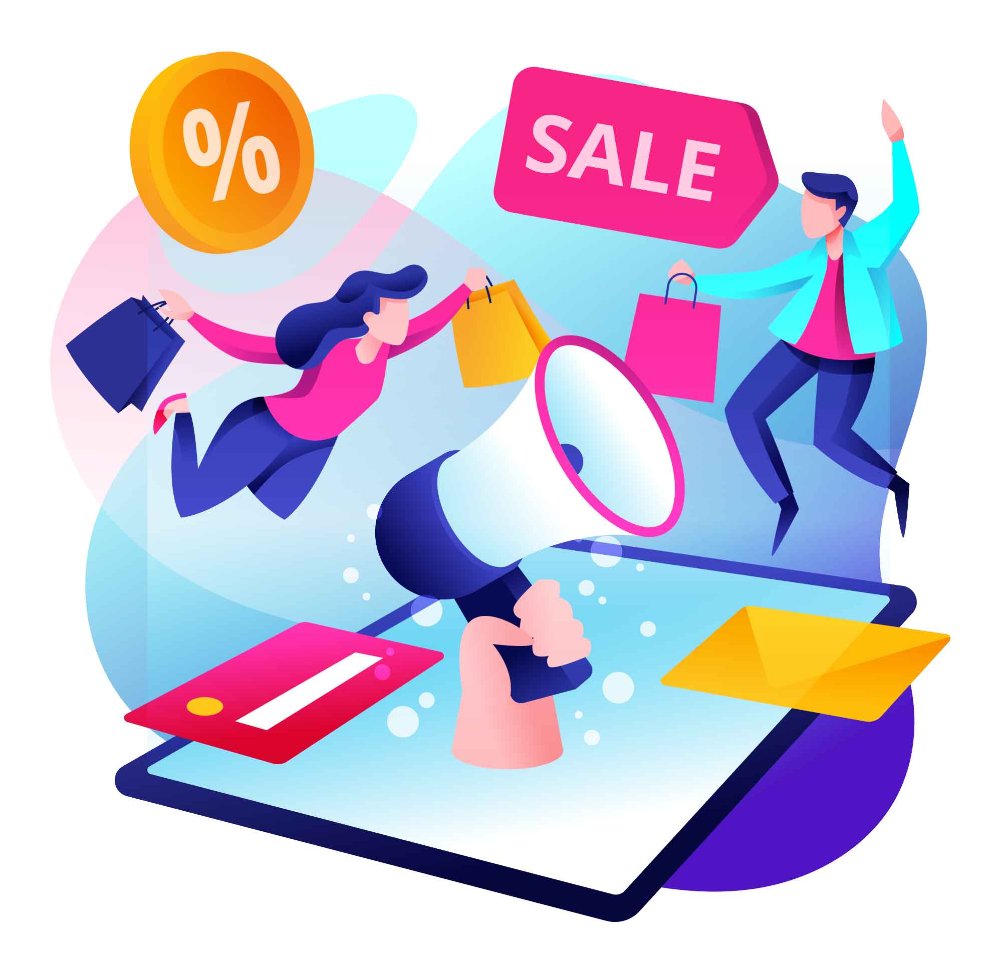 Online Promotion Illustration