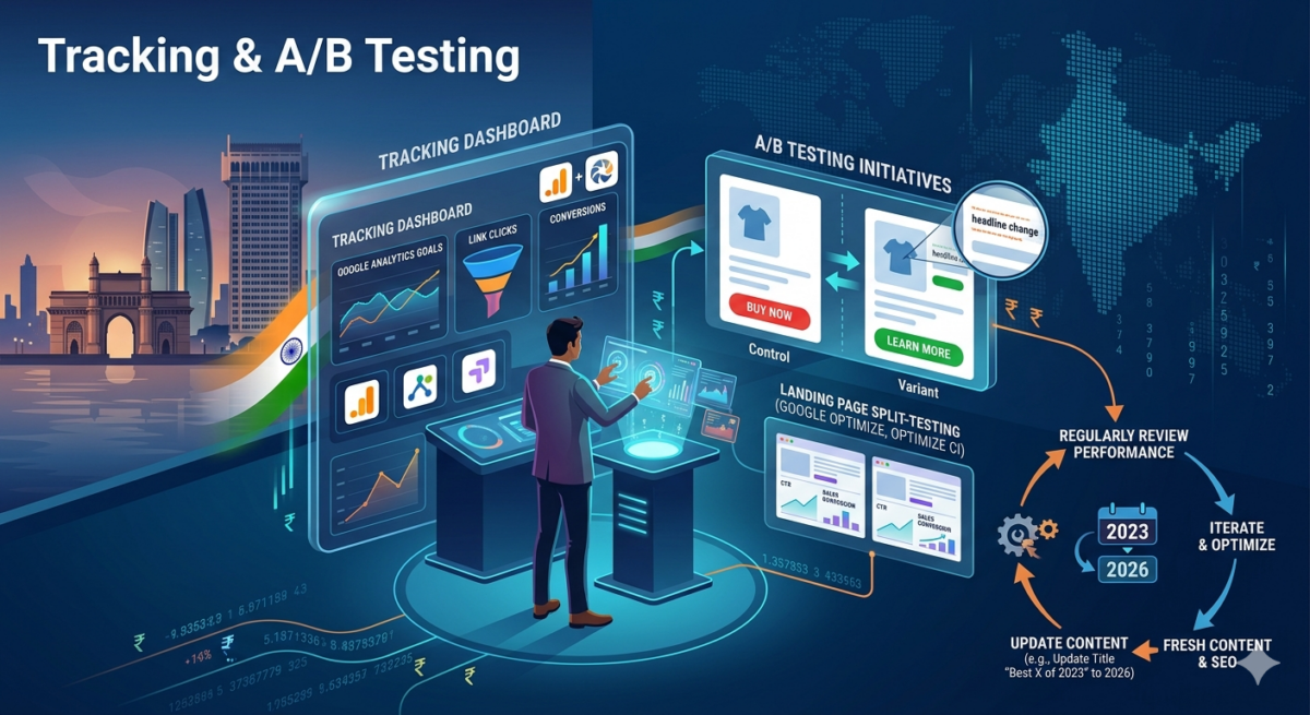 Affiliate tracking and A/B testing analytics