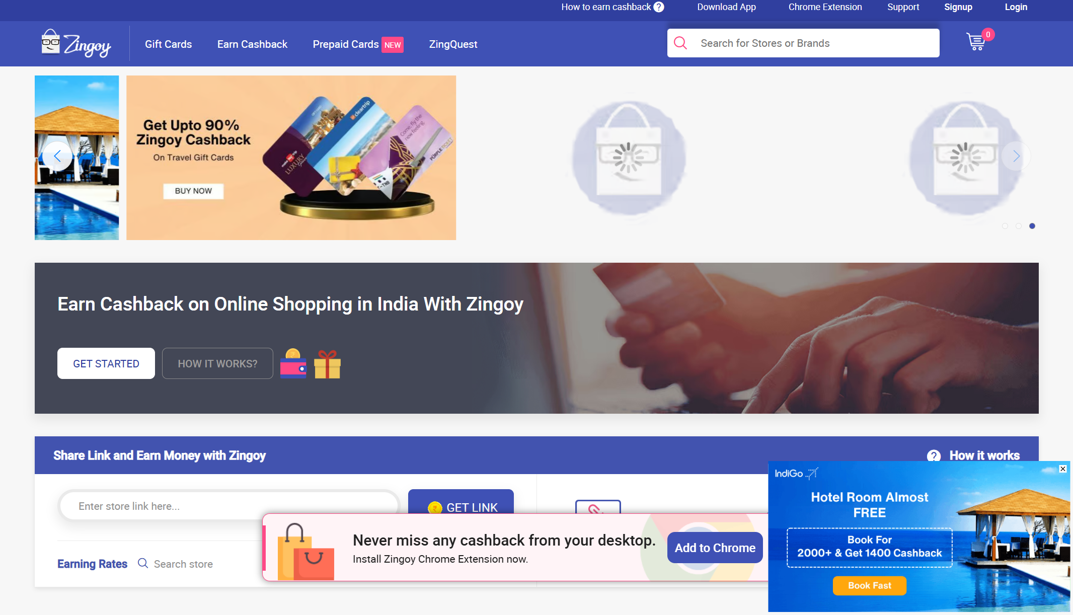 Zingoy cashback platform