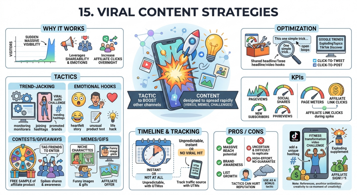 Viral content strategies and mechanics